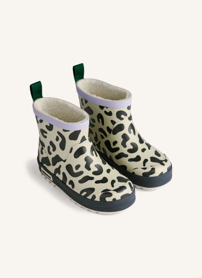 Bottes de Pluie Thermo Jesse Léopard | Beige