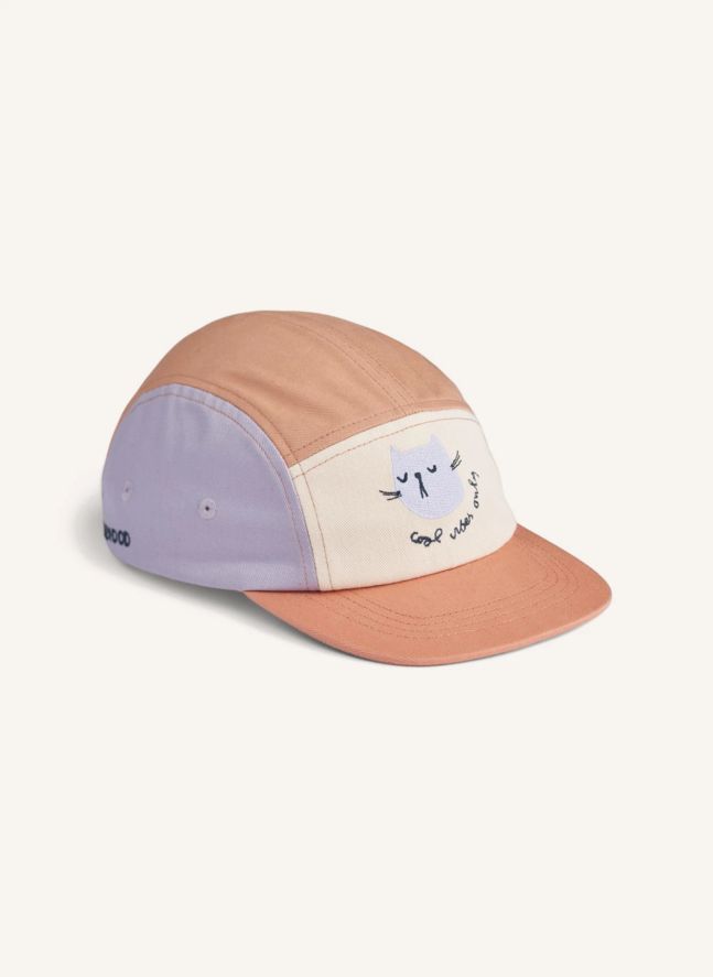 Casquette Rory Chat Coton Bio | Rose