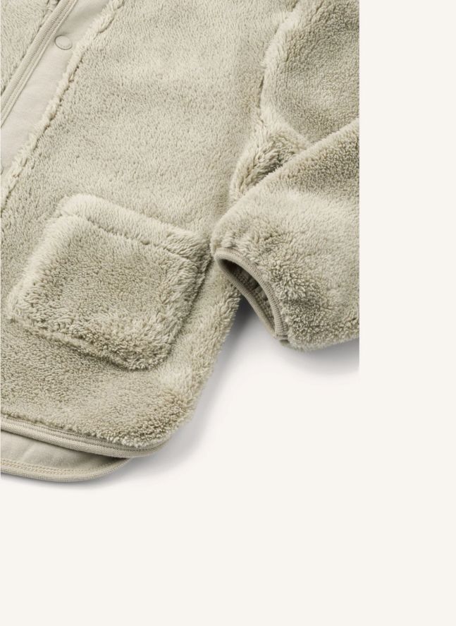 Veste Façon Fourrure Mina Lapin Fibres Recyclées | Beige