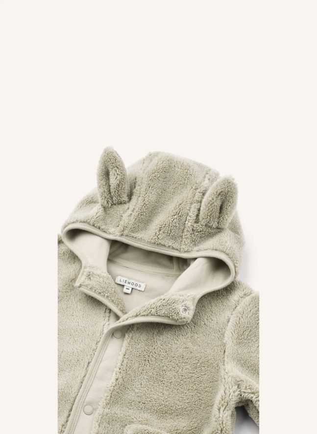 Chaqueta de piel de conejo Mina Fibras recicladas | Beige