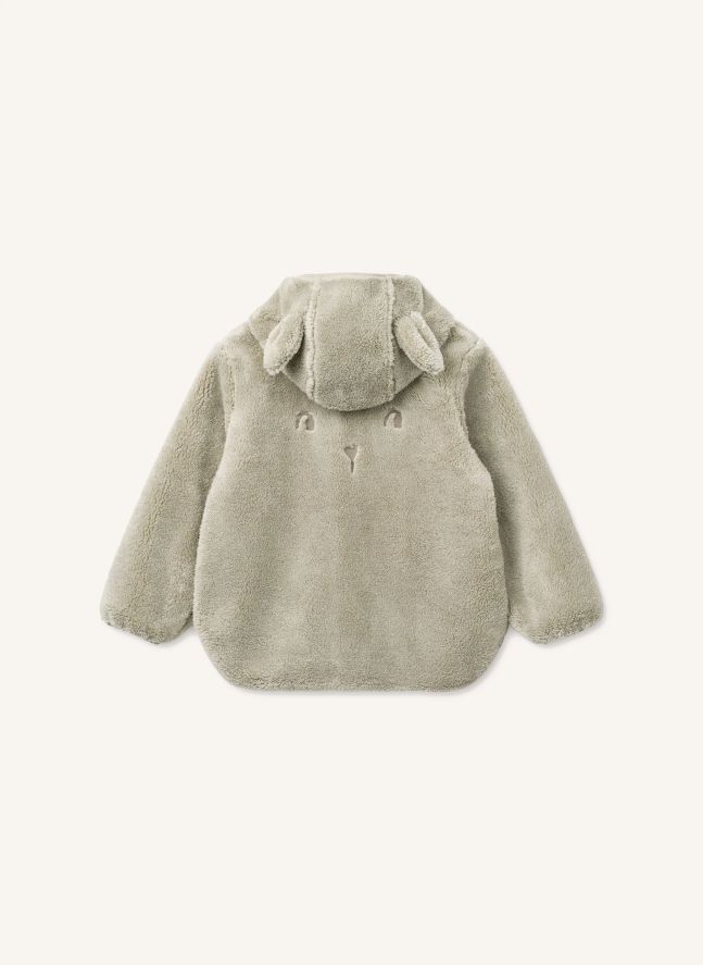 Veste Façon Fourrure Mina Lapin Fibres Recyclées | Beige