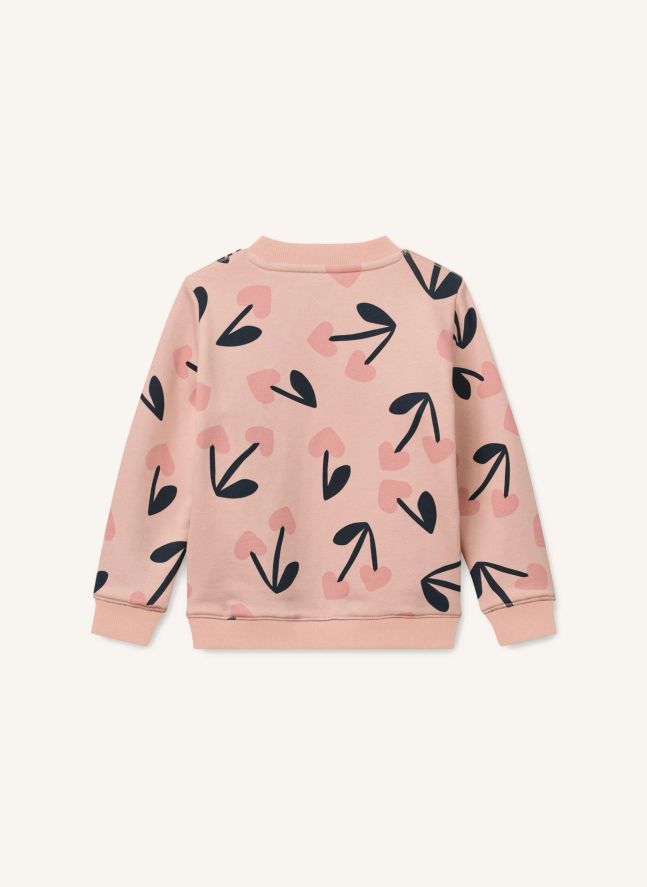 Sweat Ridley Cerises Coton Bio | Rose