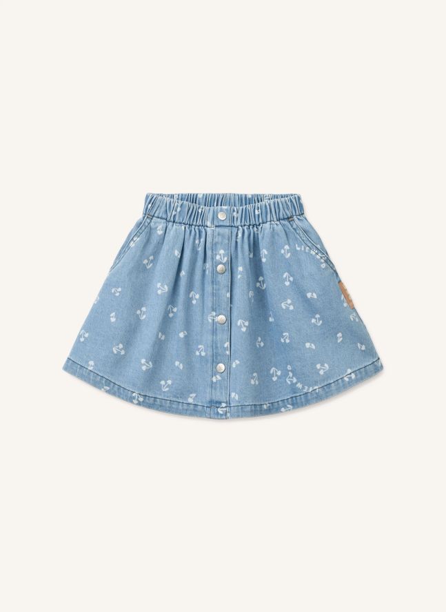 Jupe Rio Cerises Denim | Bleu