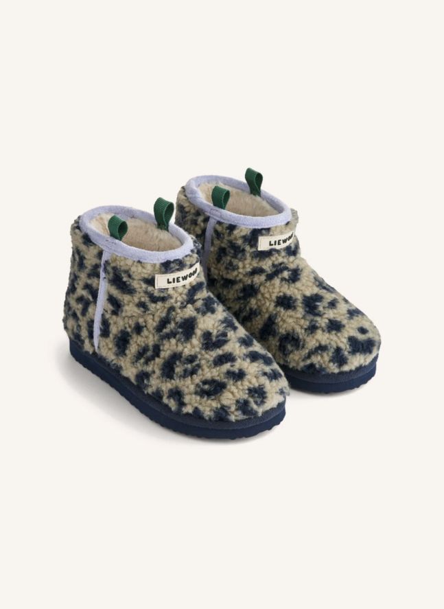 Boots Façon Sherpa Albi Léopard Fibres Recyclées | Beige