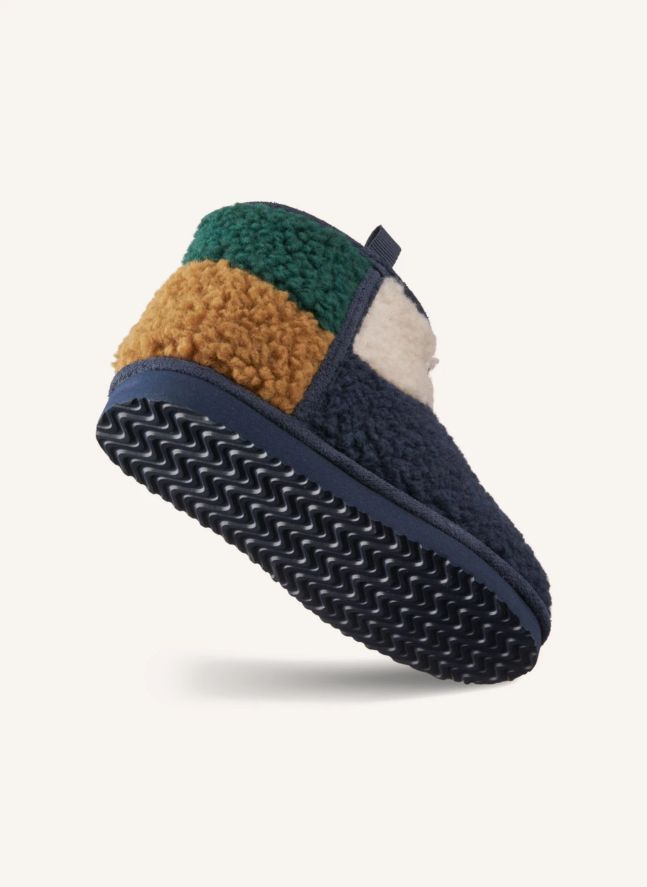 Boots Façon Sherpa Albi Fibres Recyclées | Bleu marine