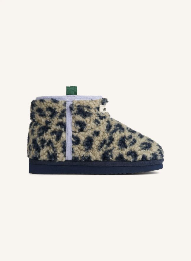 Boots Façon Sherpa Albi Léopard Fibres Recyclées | Beige
