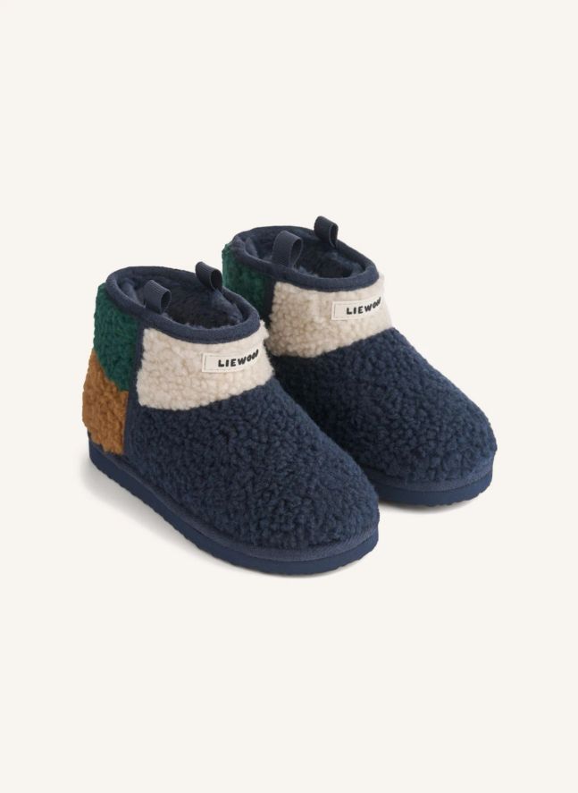 Boots Façon Sherpa Albi Fibres Recyclées | Bleu marine