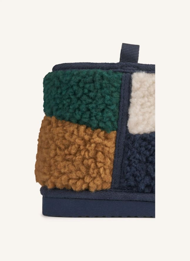 Boots Façon Sherpa Albi Fibres Recyclées | Bleu marine