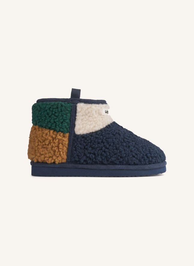 Boots Façon Sherpa Albi Fibres Recyclées | Bleu marine