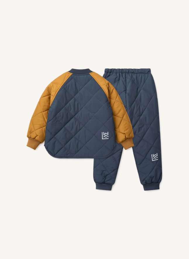 Ensemble Thermique Zella Fibres Recyclées | Bleu marine