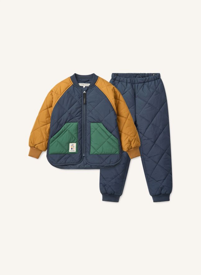 Ensemble Thermique Zella Fibres Recyclées | Bleu marine