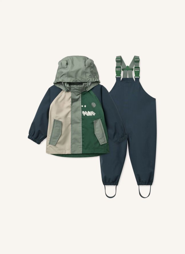 Ensemble de Pluie Manu Play Fibres Recyclées | Vert