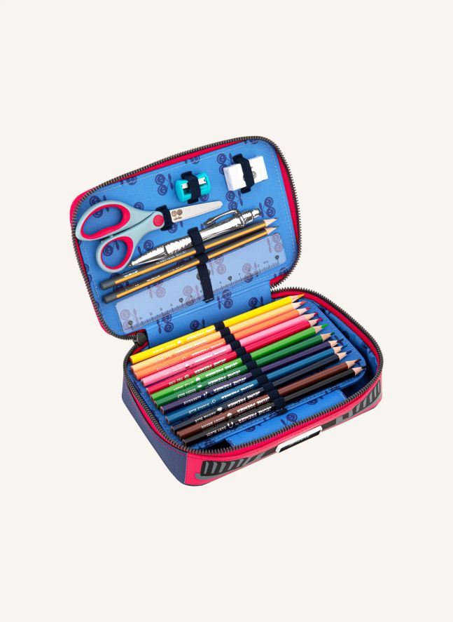 Trousse Large Supercats | Bleu foncé