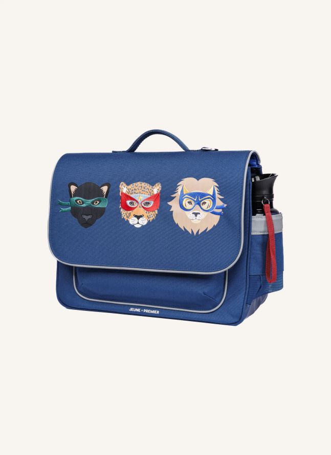 Cartable Midi Supercats | Bleu foncé