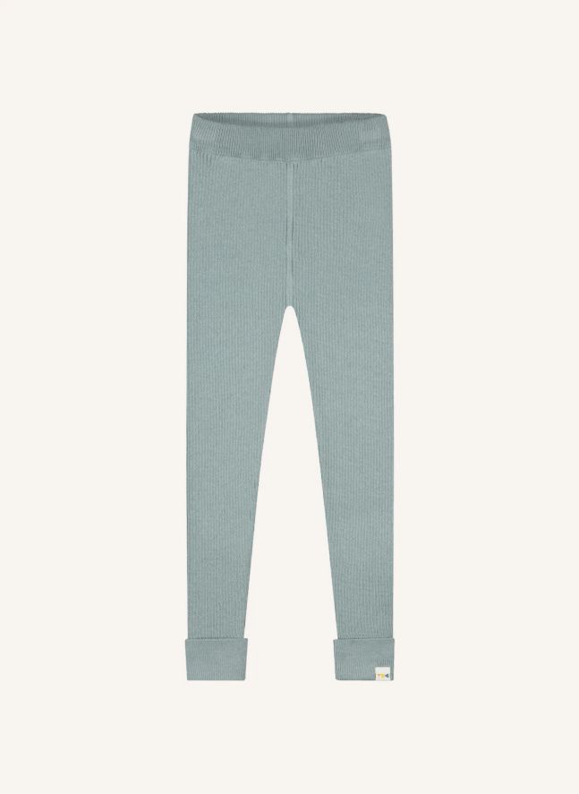 Legging Côtelé Coton Bio | Bleu gris