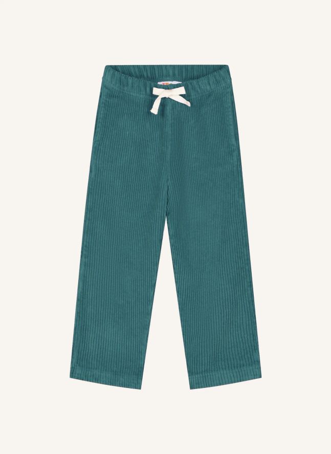 Pantalon Beau Velours Côtelé Coton Bio | Bleu pétrole