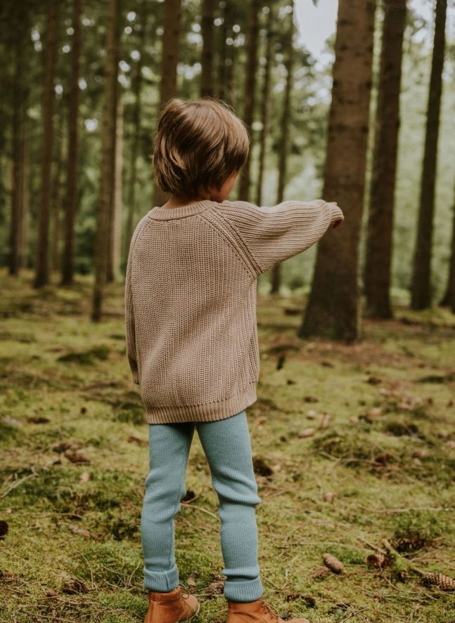 Cardigan Raglan Coton Bio | Beige