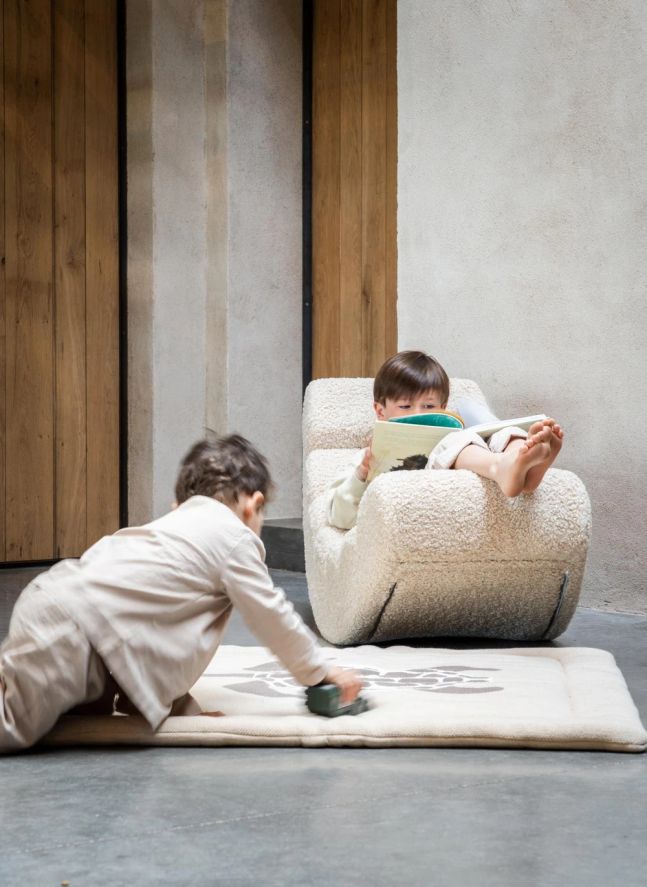 Fauteuil enfant banane | Beige