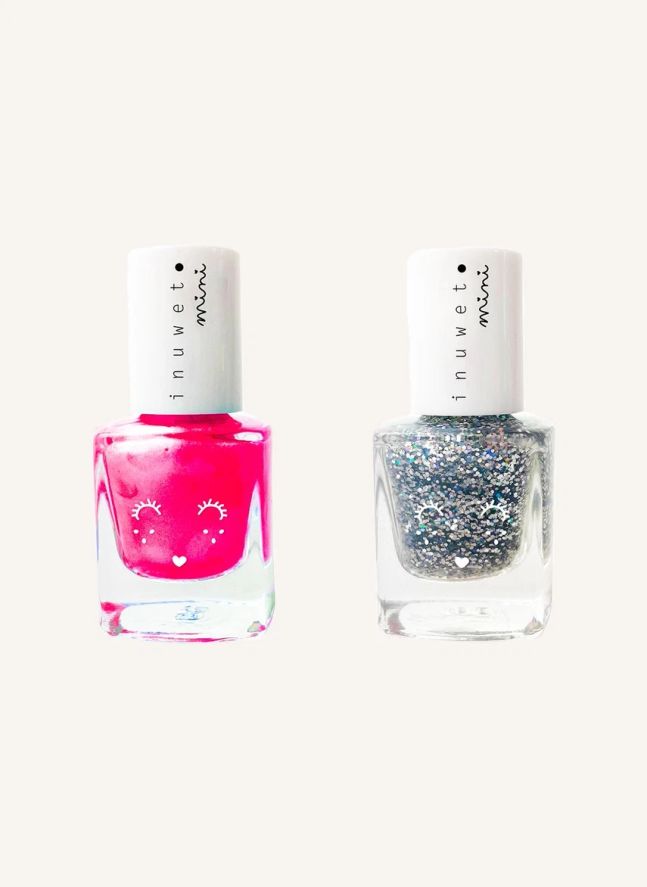 Duo vernis à l'eau Bubble gum-Vanille | Rose