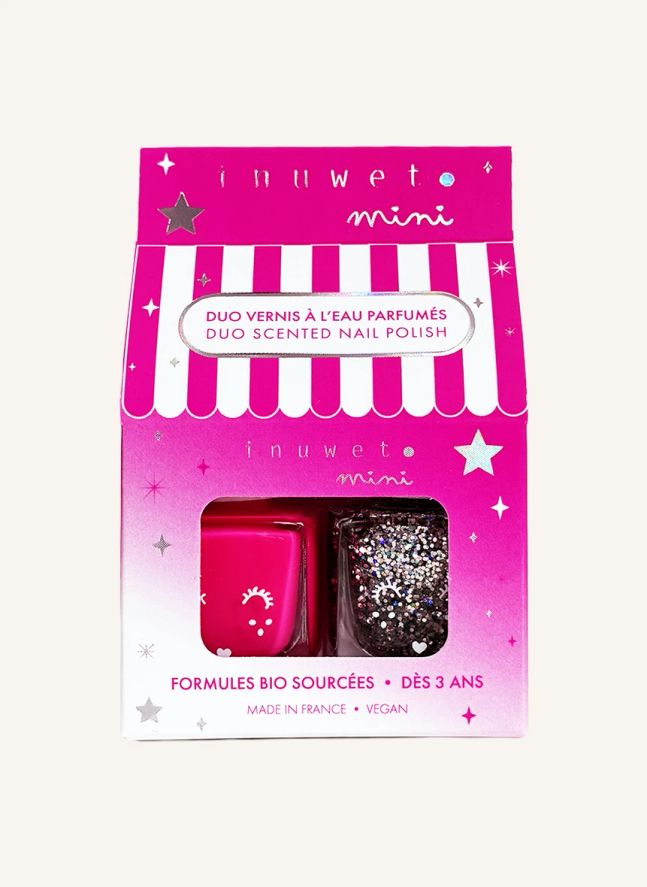 Duo vernis à l'eau Bubble gum-Vanille | Rose