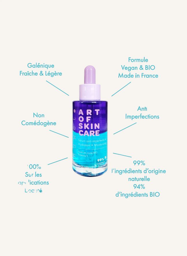 Sérum visage bio hydratant anti-imperfections