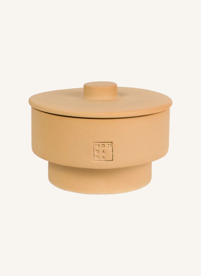 Outdoor candle with cover, neutral fragrance June Ibiza Two  | Terracotta