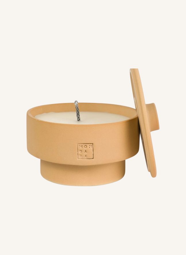 Outdoor candle with cover, neutral fragrance June Ibiza Two  | Terracotta