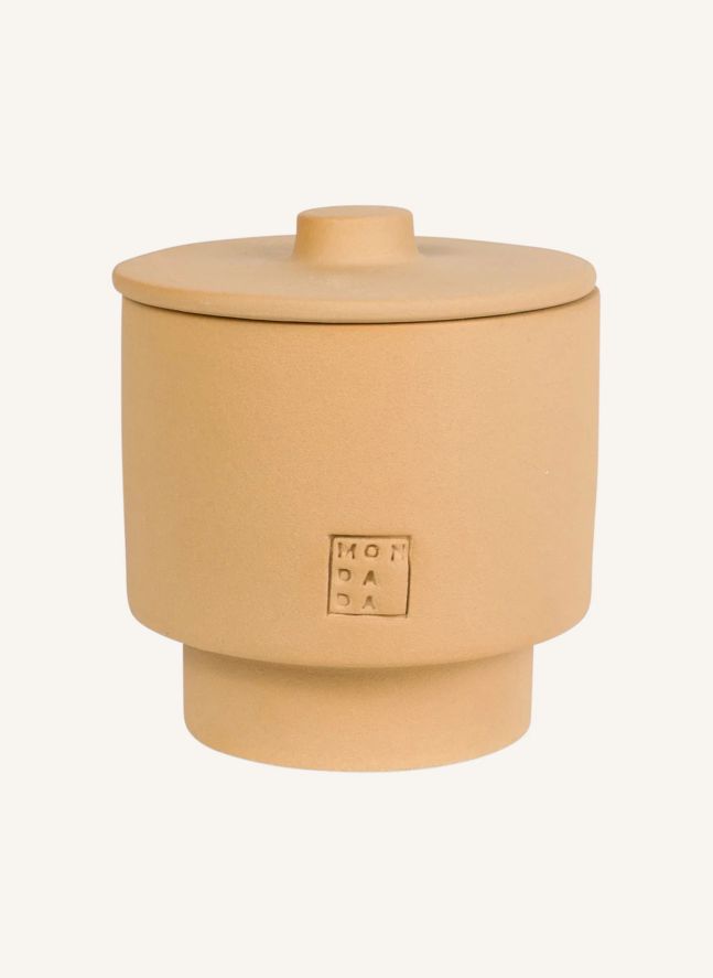 Outdoor candle with cover, neutral fragrance June Ibiza One  | Terracotta