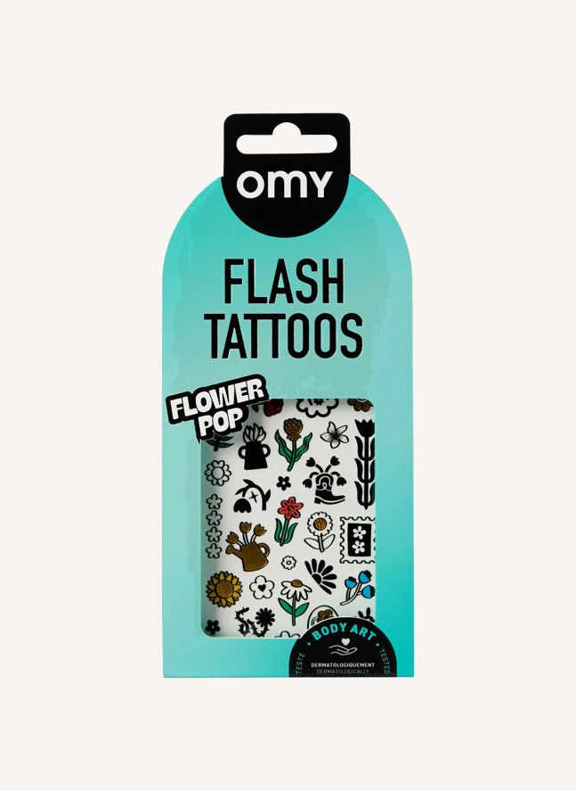 Tatouages éphémères Flower Pop