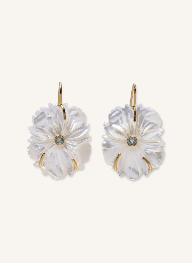 Boucles d'Oreilles New Bloom | Ecru