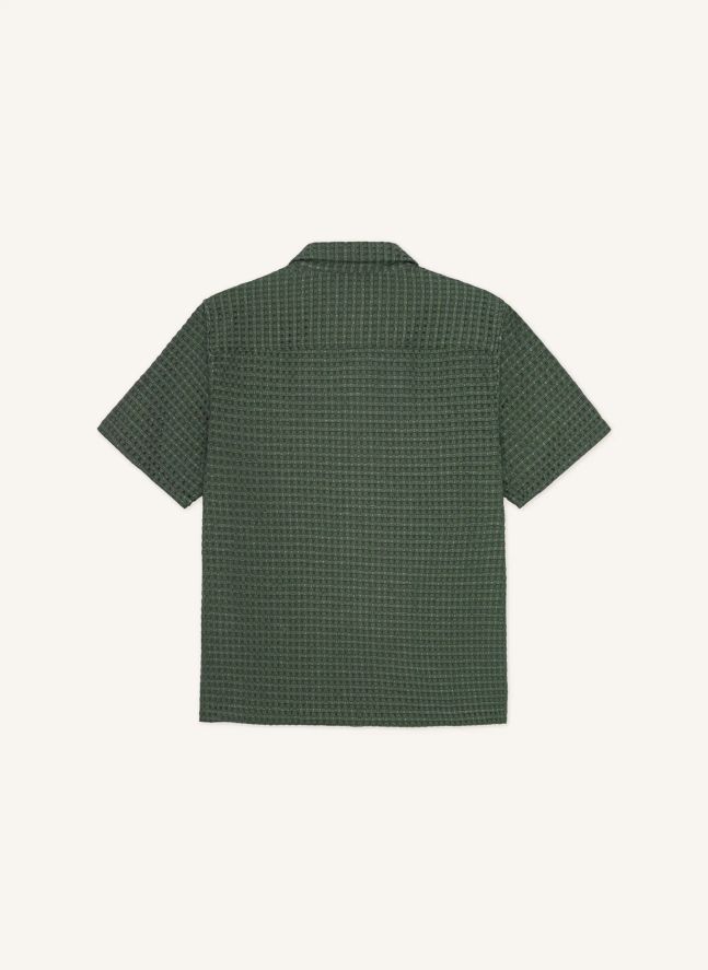Chemise Chack Seersucker | Vert foncé
