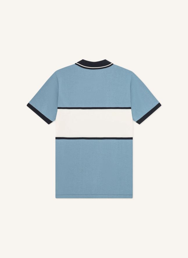Polo Zippé | Bleu ciel