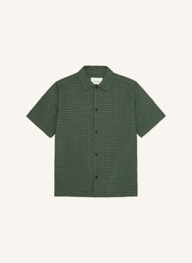 Chemise Chack Seersucker | Vert foncé