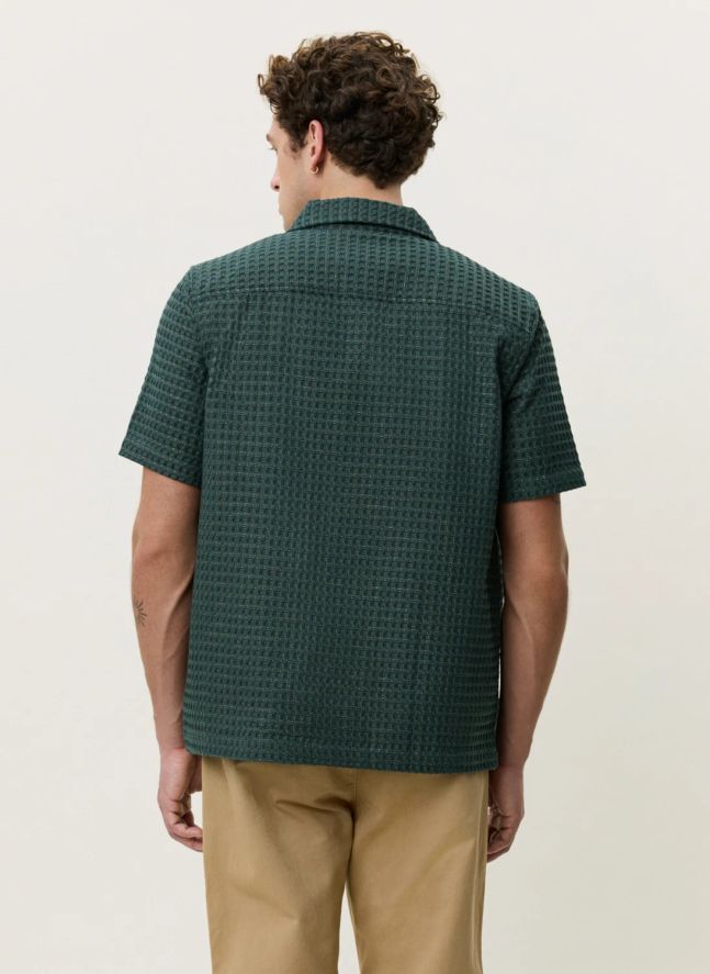Chemise Chack Seersucker | Vert foncé