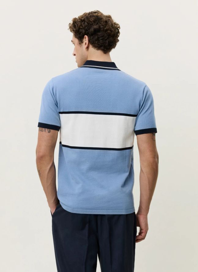 Polo Zippé | Bleu ciel