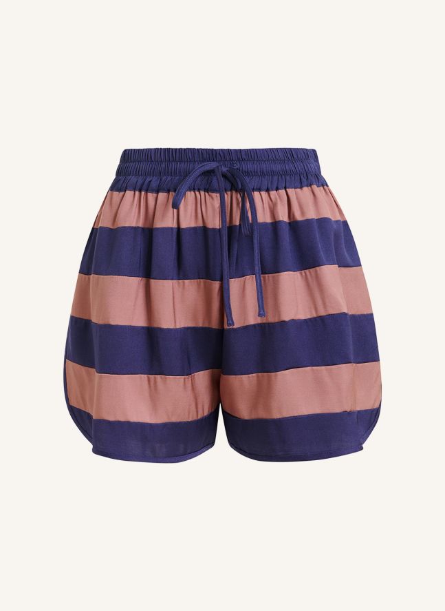 Short Rayures Jalana | Bleu