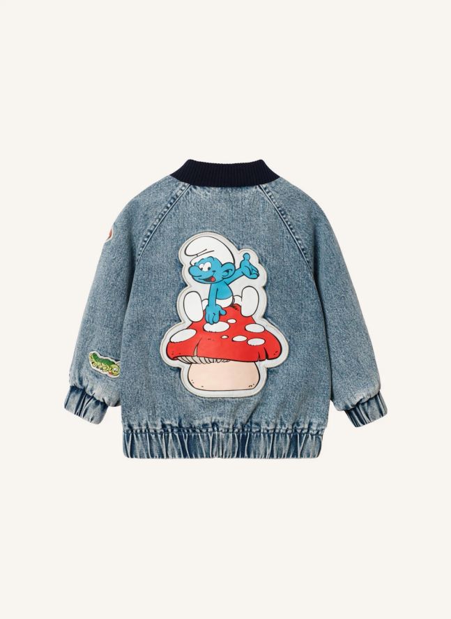 Blouson Denim - Goldie + Ace x Schtroumpfs | Bleu