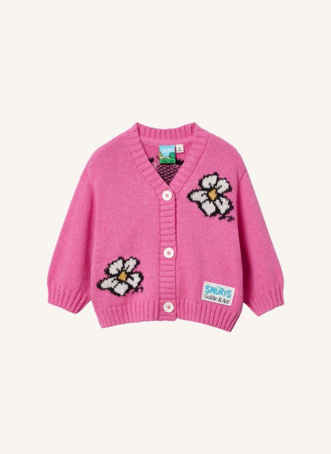 Cardigan - Goldie + Ace x Schtroumpfs | Rose