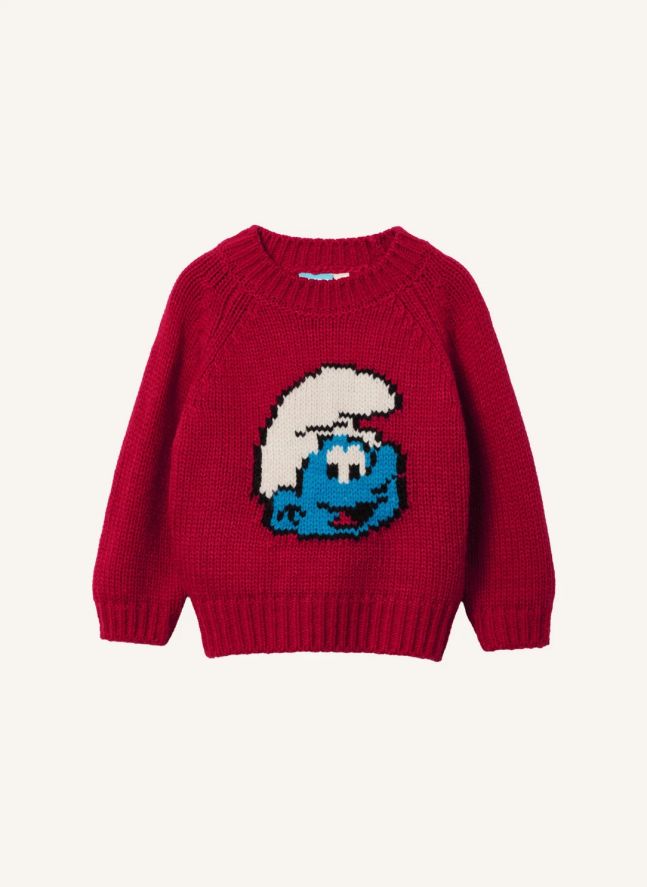 Pull - Goldie + Ace x Schtroumpfs | Rouge