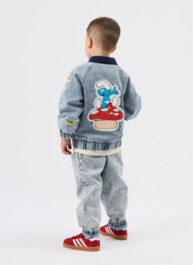 Blouson Denim - Goldie + Ace x Schtroumpfs | Bleu