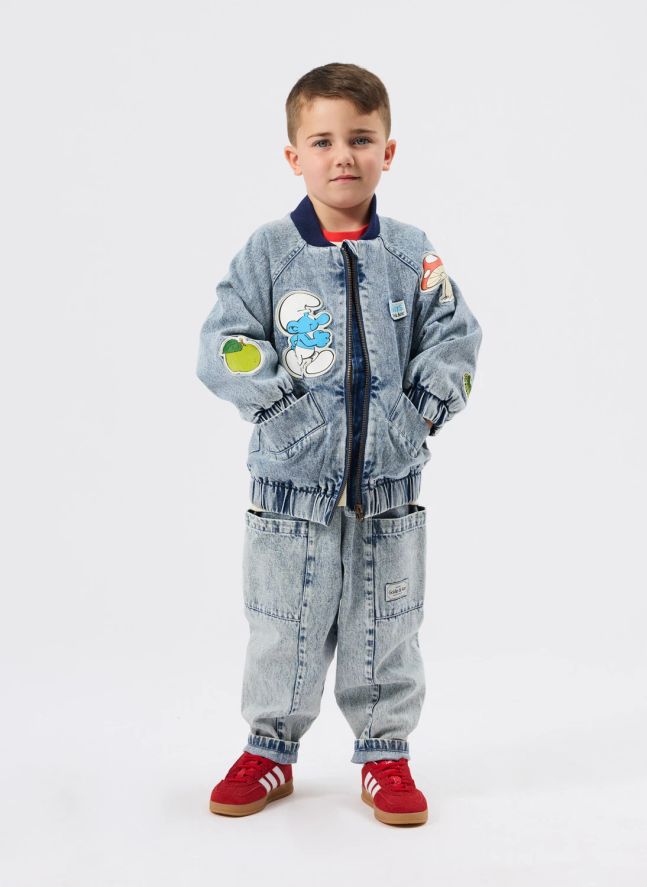 Blouson Denim - Goldie + Ace x Schtroumpfs | Bleu