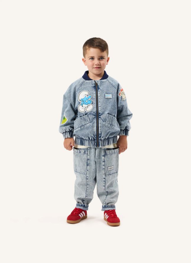 Blouson Denim - Goldie + Ace x Schtroumpfs | Bleu