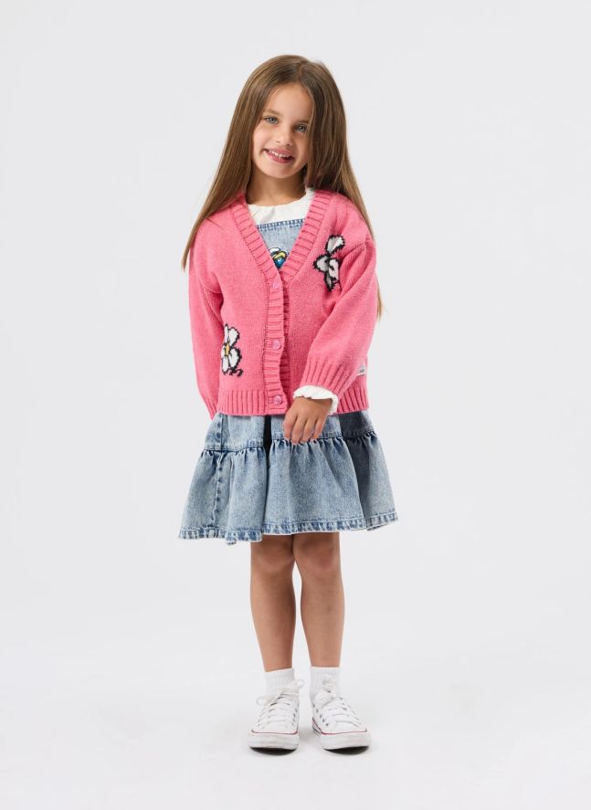 Cardigan - Goldie + Ace x Schtroumpfs | Rose