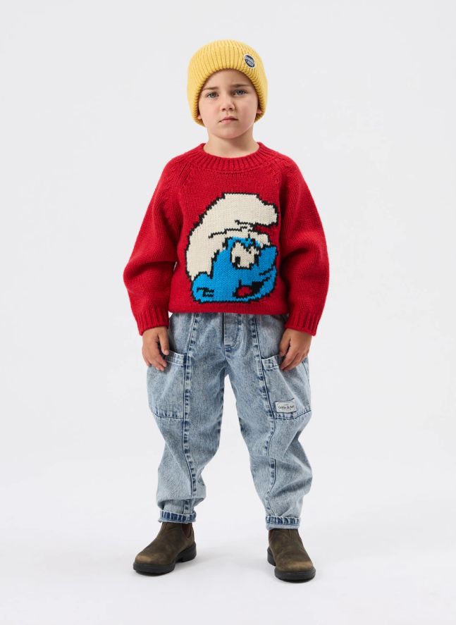 Pull - Goldie + Ace x Schtroumpfs | Rouge