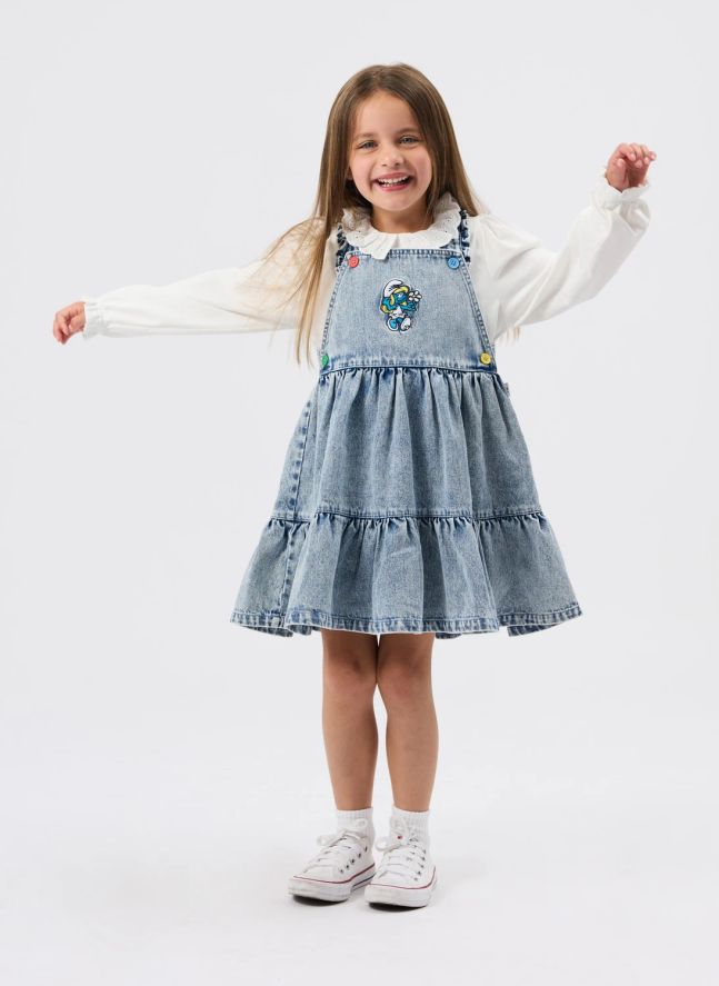 Robe Denim - Goldie + Ace x Schtroumpfs | Bleu