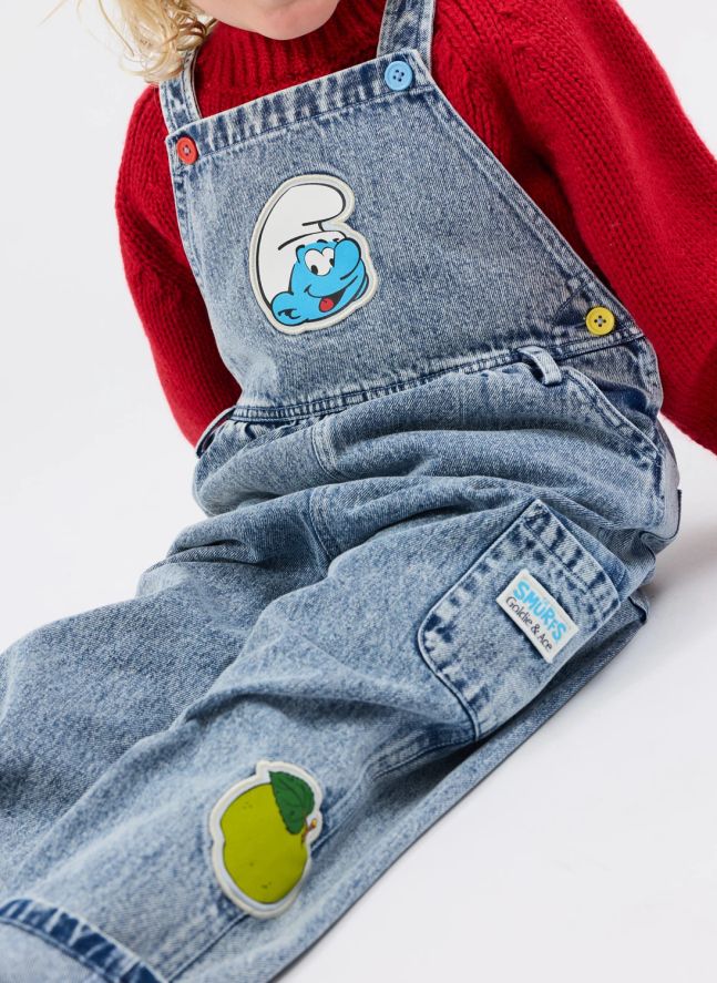 Salopette Denim - Goldie + Ace x Schtroumpfs | Bleu