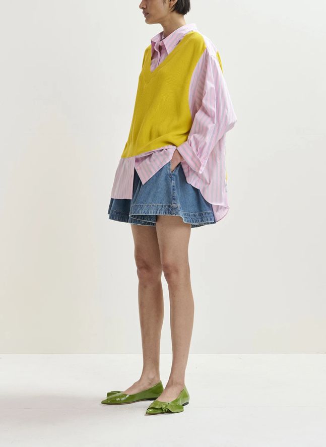 Chemise Combo Jit | Jaune citron