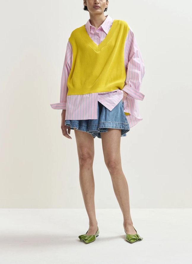Chemise Combo Jit | Jaune citron