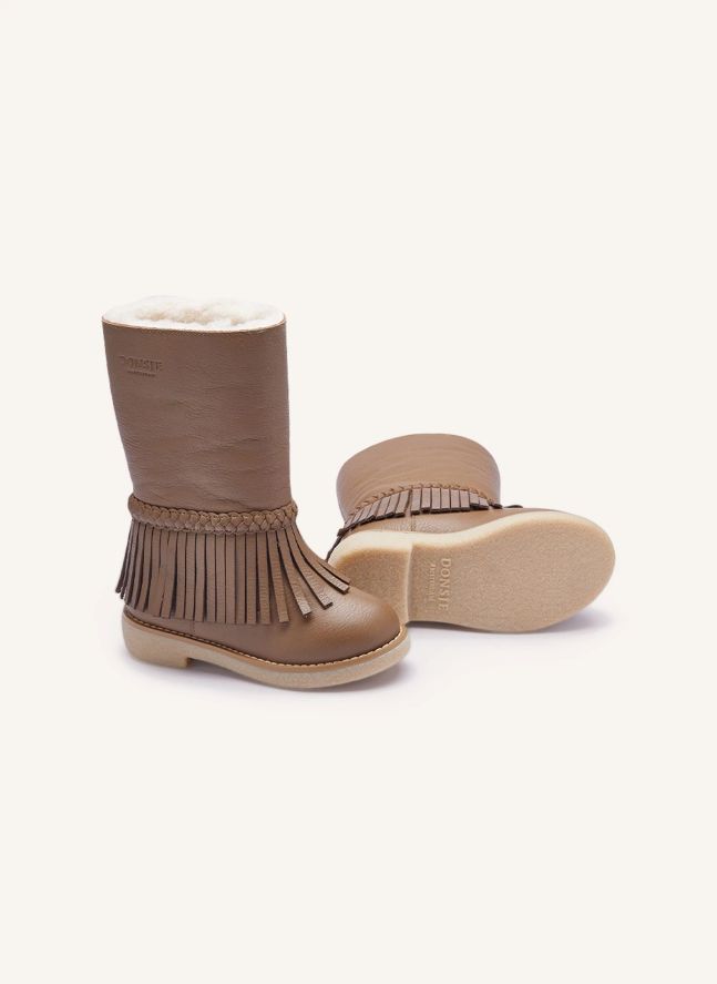 Boots Franges Daffy | Marron