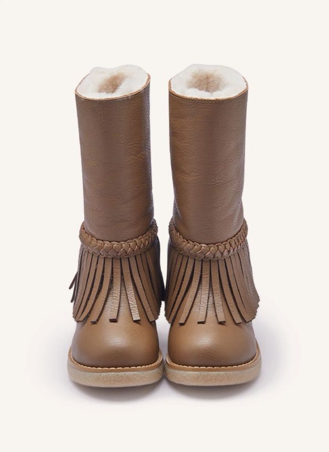Boots Franges Daffy | Marron